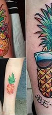 photo tattoo pineapple от 10.09.2018 №011 – example of drawing a tattoo – tattoovalue.net