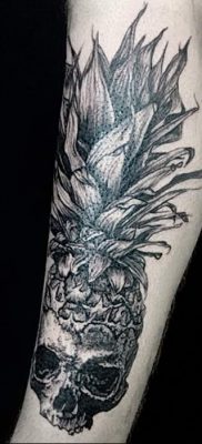 photo tattoo pineapple от 10.09.2018 №012 – example of drawing a tattoo – tattoovalue.net