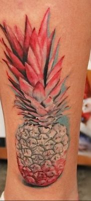 photo tattoo pineapple от 10.09.2018 №016 – example of drawing a tattoo – tattoovalue.net