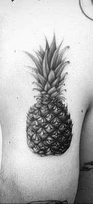 photo tattoo pineapple от 10.09.2018 №020 – example of drawing a tattoo – tattoovalue.net