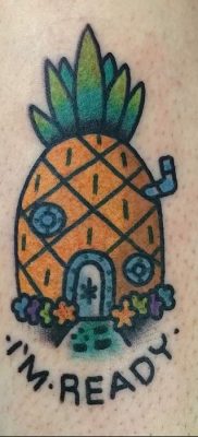 photo tattoo pineapple от 10.09.2018 №026 – example of drawing a tattoo – tattoovalue.net