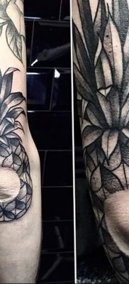 photo tattoo pineapple от 10.09.2018 №027 – example of drawing a tattoo – tattoovalue.net