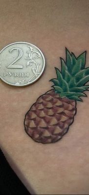 photo tattoo pineapple от 10.09.2018 №109 – example of drawing a tattoo – tattoovalue.net