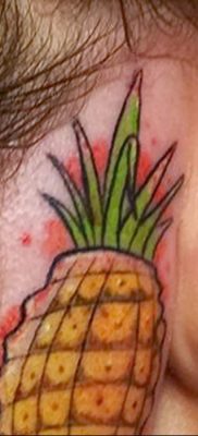 photo tattoo pineapple от 10.09.2018 №114 – example of drawing a tattoo – tattoovalue.net