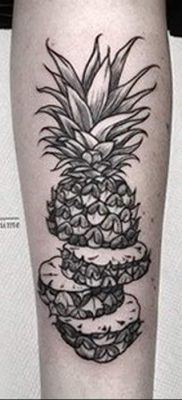 photo tattoo pineapple от 10.09.2018 №115 – example of drawing a tattoo – tattoovalue.net