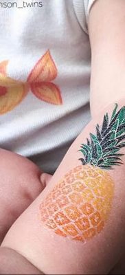 photo tattoo pineapple от 10.09.2018 №116 – example of drawing a tattoo – tattoovalue.net