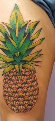 photo tattoo pineapple от 10.09.2018 №117 – example of drawing a tattoo – tattoovalue.net