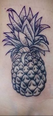 photo tattoo pineapple от 10.09.2018 №118 – example of drawing a tattoo – tattoovalue.net