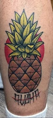 photo tattoo pineapple от 10.09.2018 №121 – example of drawing a tattoo – tattoovalue.net