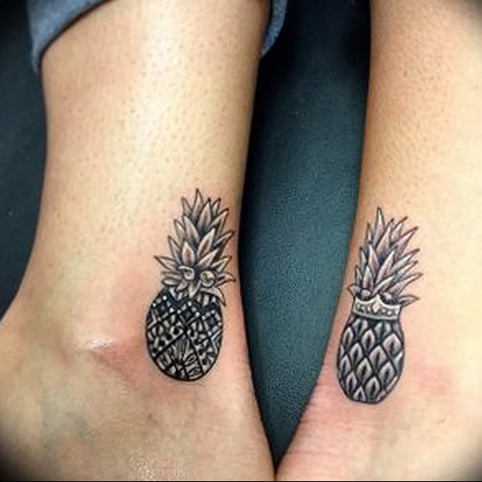 photo tattoo pineapple от 10.09.2018 №122 - example of drawing a tattoo - tattoovalue.net