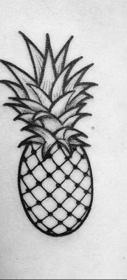 photo tattoo pineapple от 10.09.2018 №125 – example of drawing a tattoo – tattoovalue.net