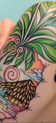 photo tattoo pineapple от 10.09.2018 №138 – example of drawing a tattoo – tattoovalue.net