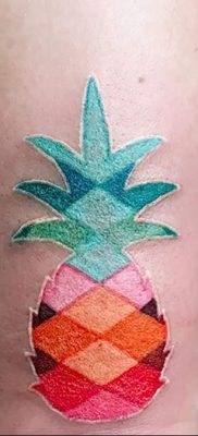 photo tattoo pineapple от 10.09.2018 №143 – example of drawing a tattoo – tattoovalue.net