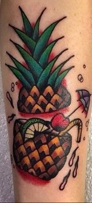 photo tattoo pineapple от 10.09.2018 №144 – example of drawing a tattoo – tattoovalue.net
