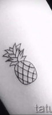 photo tattoo pineapple от 10.09.2018 №150 – example of drawing a tattoo – tattoovalue.net