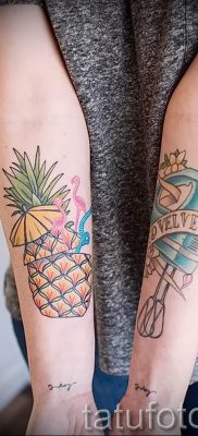 photo tattoo pineapple от 10.09.2018 №151 – example of drawing a tattoo – tattoovalue.net