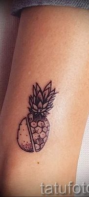 photo tattoo pineapple от 10.09.2018 №157 – example of drawing a tattoo – tattoovalue.net