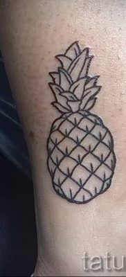 photo tattoo pineapple от 10.09.2018 №158 – example of drawing a tattoo – tattoovalue.net