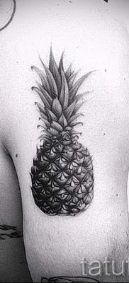 photo tattoo pineapple от 10.09.2018 №160 – example of drawing a tattoo – tattoovalue.net