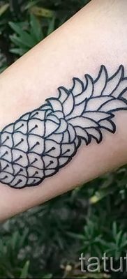 photo tattoo pineapple от 10.09.2018 №161 – example of drawing a tattoo – tattoovalue.net