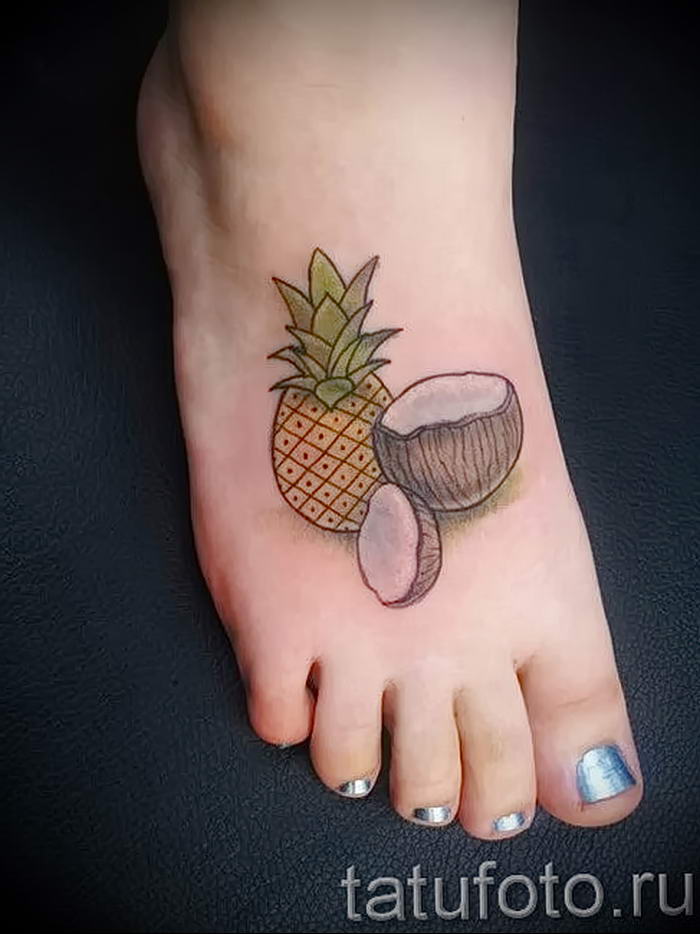 photo tattoo pineapple от 10.09.2018 №164 - example of drawing a tattoo - tattoovalue.net