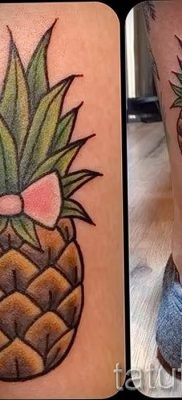 photo tattoo pineapple от 10.09.2018 №165 – example of drawing a tattoo – tattoovalue.net