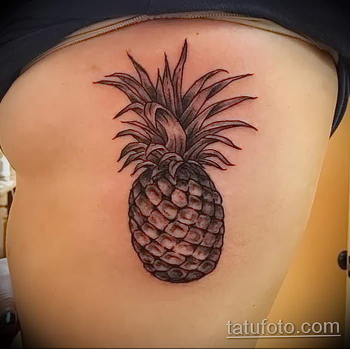 photo tattoo pineapple от 10.09.2018 №166 - example of drawing a tattoo - tattoovalue.net
