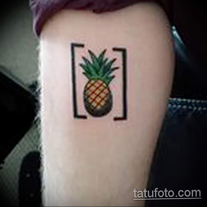 photo tattoo pineapple от 10.09.2018 №169 - example of drawing a tattoo - tattoovalue.net