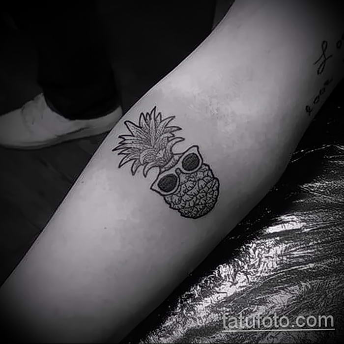 photo tattoo pineapple от 10.09.2018 №170 - example of drawing a tattoo - tattoovalue.net