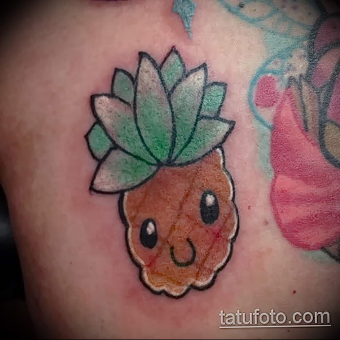 photo tattoo pineapple от 10.09.2018 №172 - example of drawing a tattoo - tattoovalue.net