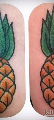 photo tattoo pineapple от 10.09.2018 №173 – example of drawing a tattoo – tattoovalue.net