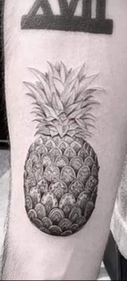 photo tattoo pineapple от 10.09.2018 №174 – example of drawing a tattoo – tattoovalue.net