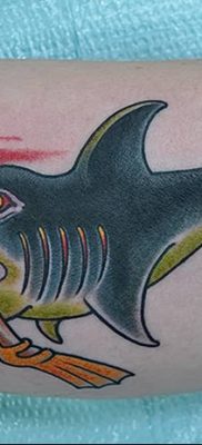 photo tattoo shark от 25.09.2018 №109 – drawing of the predator of the seas – tattoovalue.net