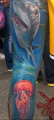 photo tattoo shark от 25.09.2018 №123 – drawing of the predator of the seas – tattoovalue.net