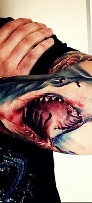 photo tattoo shark от 25.09.2018 №137 – drawing of the predator of the seas – tattoovalue.net