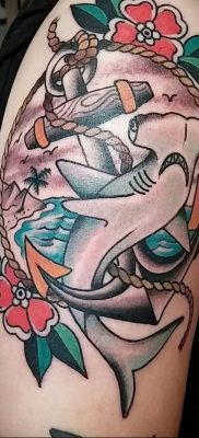 photo tattoo shark от 25.09.2018 №164 – drawing of the predator of the seas – tattoovalue.net