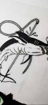 photo tattoo shark от 25.09.2018 №172 – drawing of the predator of the seas – tattoovalue.net
