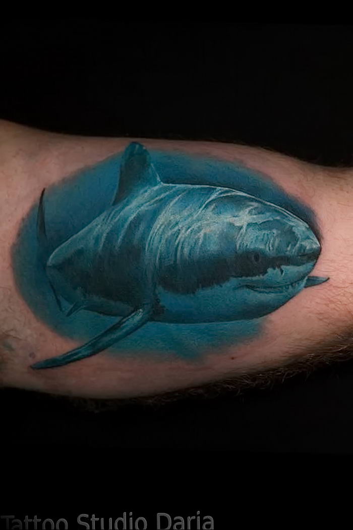 photo tattoo shark от 25.09.2018 №206 - drawing of the predator of the seas - tattoovalue.net