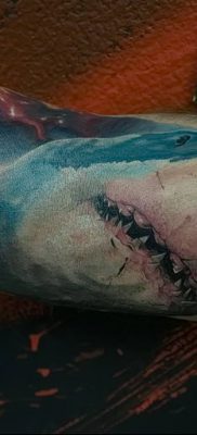 photo tattoo shark от 25.09.2018 №208 – drawing of the predator of the seas – tattoovalue.net