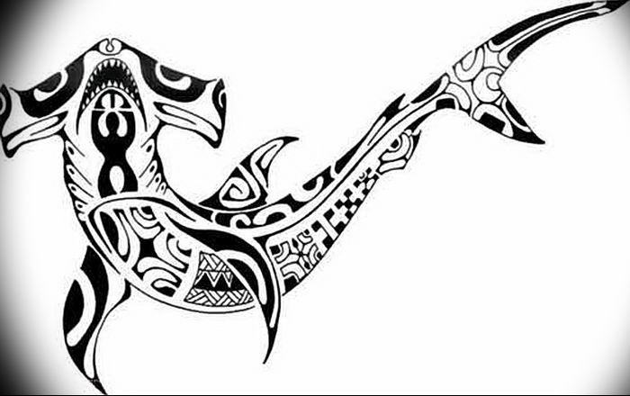 photo tattoo shark от 25.09.2018 №305 - drawing of the predator of the seas - tattoovalue.net