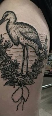 photo tattoo stork от 05.09.2018 №004 – drawing example – tattoovalue.net