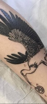 photo tattoo stork от 05.09.2018 №012 – drawing example – tattoovalue.net
