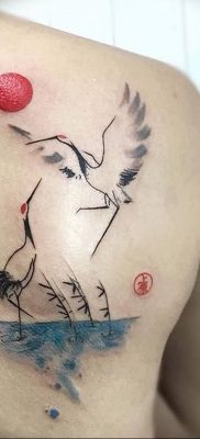 photo tattoo stork от 05.09.2018 №019 – drawing example – tattoovalue.net