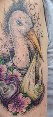 photo tattoo stork от 05.09.2018 №078 – drawing example – tattoovalue.net