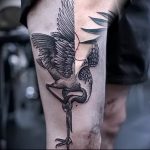 photo tattoo stork от 05.09.2018 №079 - drawing example - tattoovalue.net