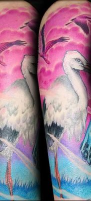 photo tattoo stork от 05.09.2018 №089 – drawing example – tattoovalue.net