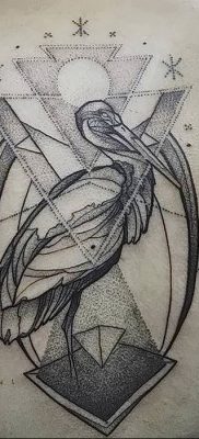 photo tattoo stork от 05.09.2018 №116 – drawing example – tattoovalue.net