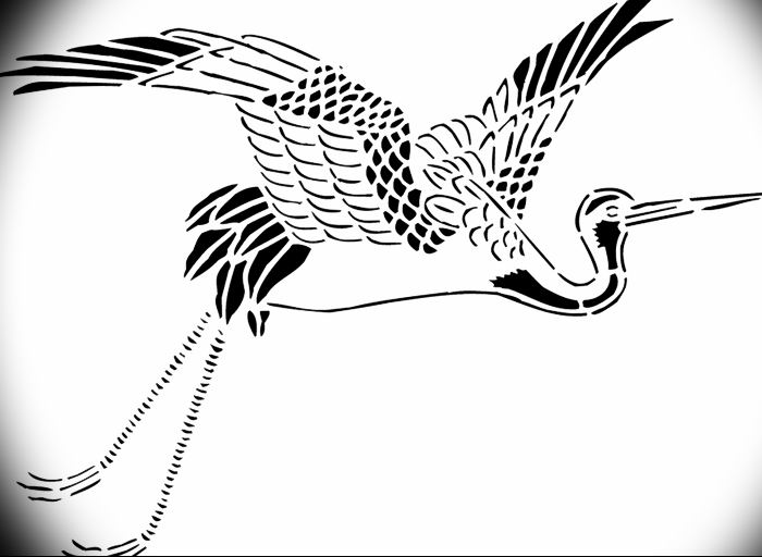 photo tattoo stork от 05.09.2018 №021 - drawing example - tattoovalue.net