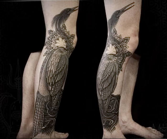 photo tattoo stork от 05.09.2018 №028 - drawing example - tattoovalue.net