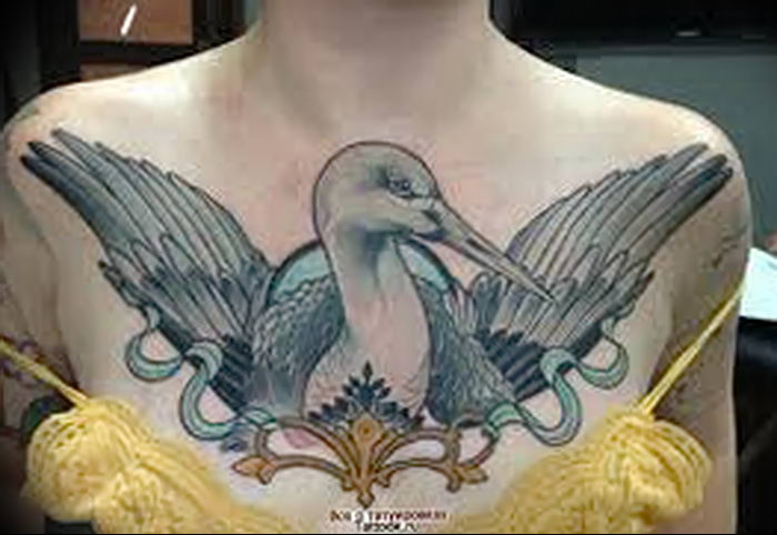 photo tattoo stork от 05.09.2018 №071 - drawing example - tattoovalue.net